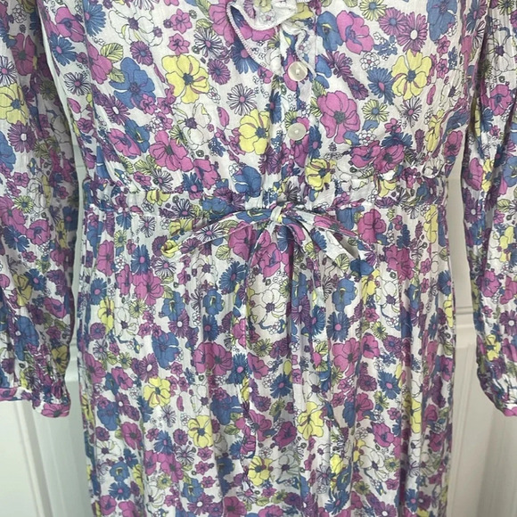 Modcloth Ruffling for Flowers Floral Midi Prairie Dress Size 6 - Picture 8 of 14